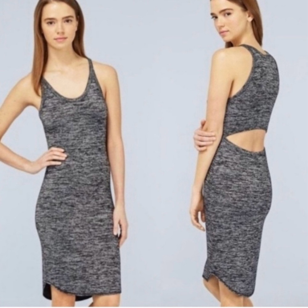 Wilfred Gray Sleeveless Asymmetrical Halter Dress